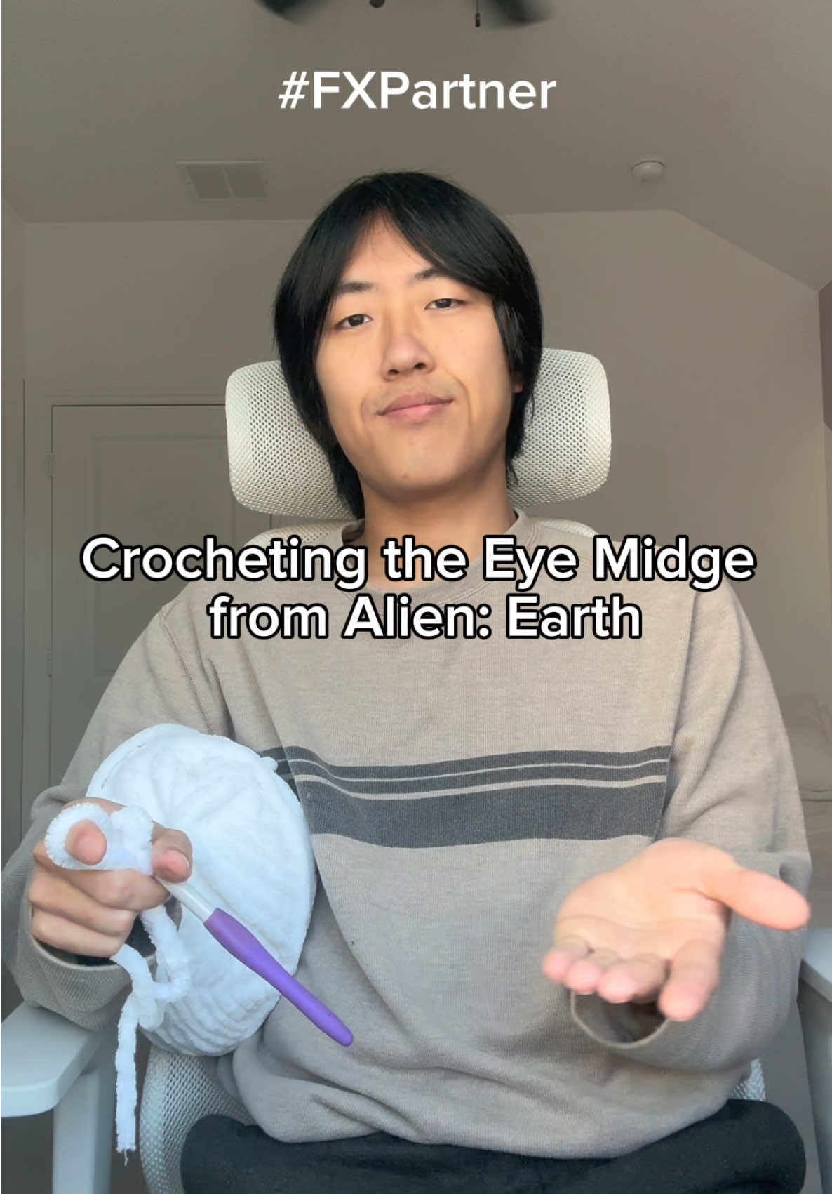 TikTok post by @theknottychef for FX Networks. Caption reads: [...] the entire season, out now on Hulu @FX....