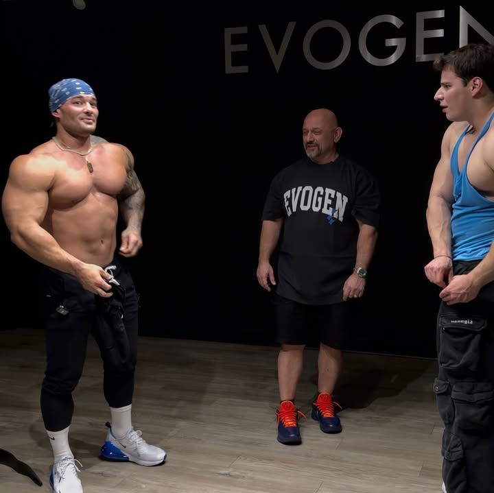 Instagram post by @jeremy_buendia for Evogen Nutrition. Caption reads: [...] of EVP XTREME NO!” - Only back with....