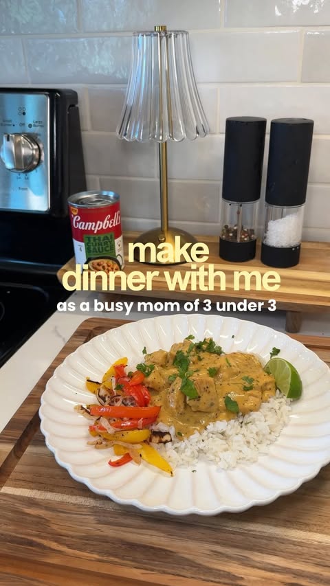 Instagram post by @itsmeghankay for Campbell's. Caption reads: #CampbellsPartner Spend the evening with me making....