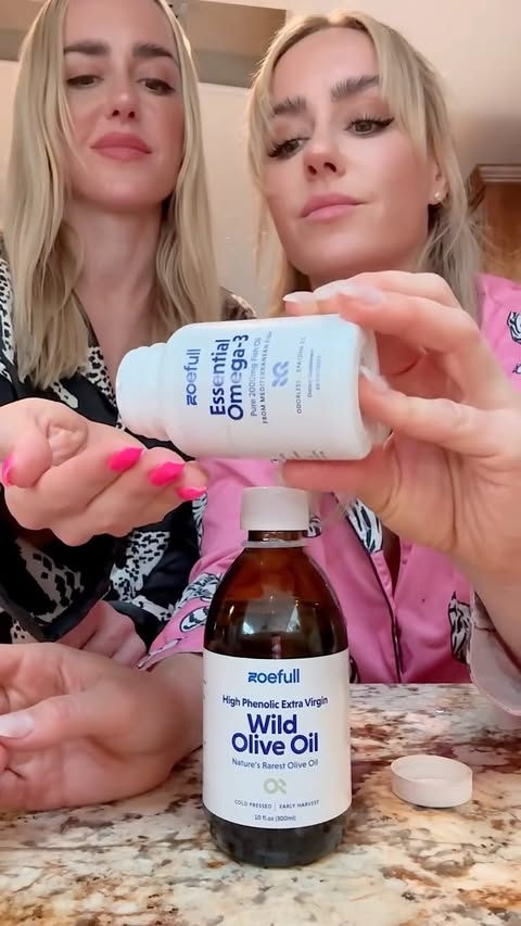 Instagram post by @naventwins for Zoefull. Caption reads: [...] routine. For us, our non-negotiable is....