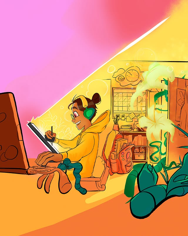 Instagram post by @wacomedu for Wacom. Caption reads: [...] about the inspiration behind it on the Wacom....