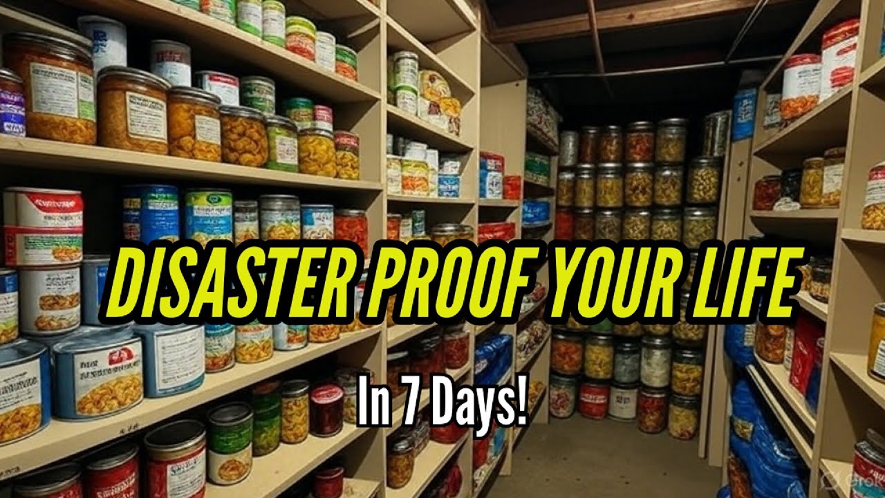 YouTube post by @TheLocalPrepperProject for Refuge Medical. Caption reads: PROTECT Yourself from DISASTER in Just 7 Days!.
