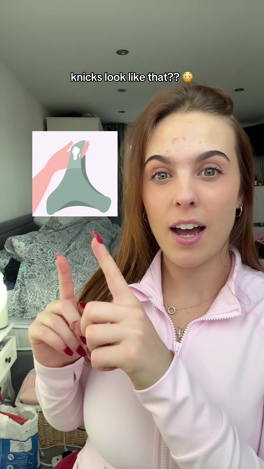 TikTok post by @ranaelenax for Womenli Supplements. Caption reads: [...] #femininehygiene #femininecare @Womenli....