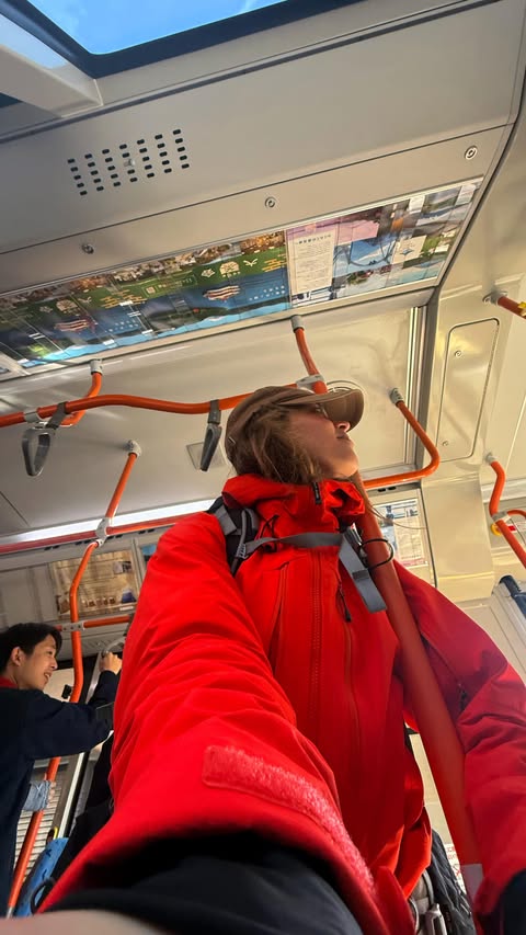Instagram post by @nadiachrin for ANA. Caption reads: #northern japan with a little stop in #tokyo 🗼....