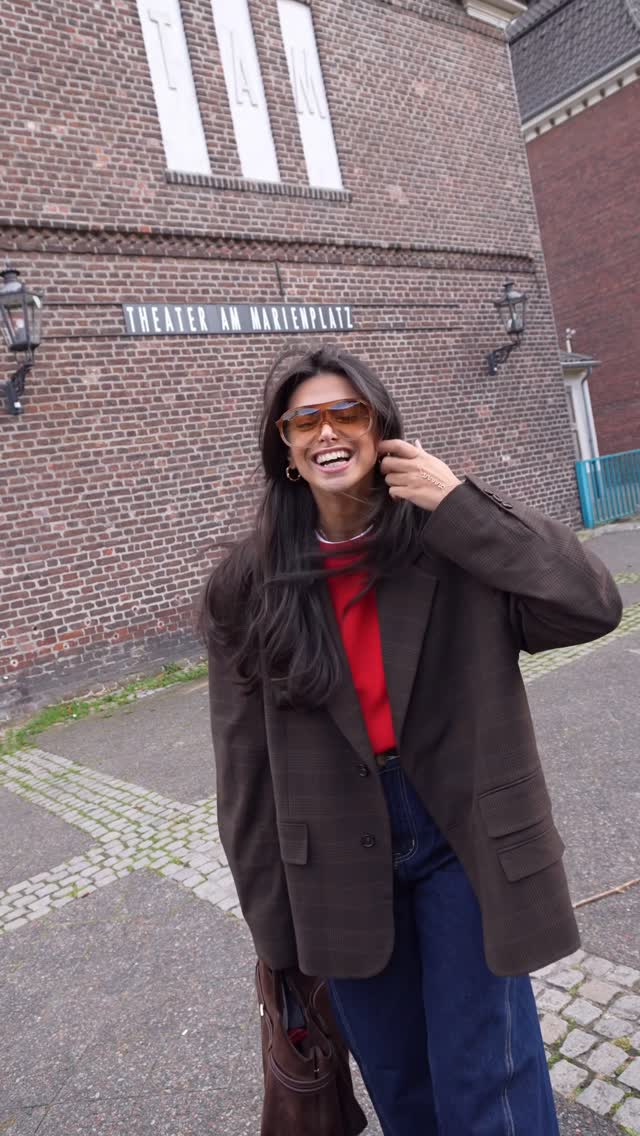 Instagram post by @selennergiz for DISSH. Caption reads: Outfit of the day🤎 #fyp #ootd #reklam #grwm....