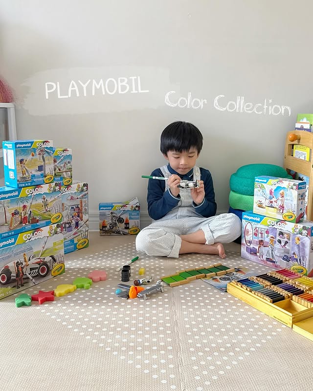Instagram post by @mr.adrian.chan for PLAYMOBIL. Caption reads: [...] to bring your creativity with the PLAYMOBIL....