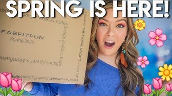 YouTube post by @SubscriptionSisters for FabFitFun. Caption reads: FabFitFun Spring 2026 + Coupon Code | PR BOX &....