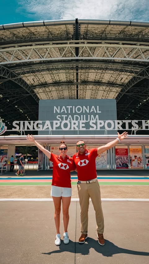 Instagram post by @sgrugby7s for HSBC. Caption reads: Singapore, I’m coming 🔥 #HSBCSVNS #HSBCSVNSSGP....