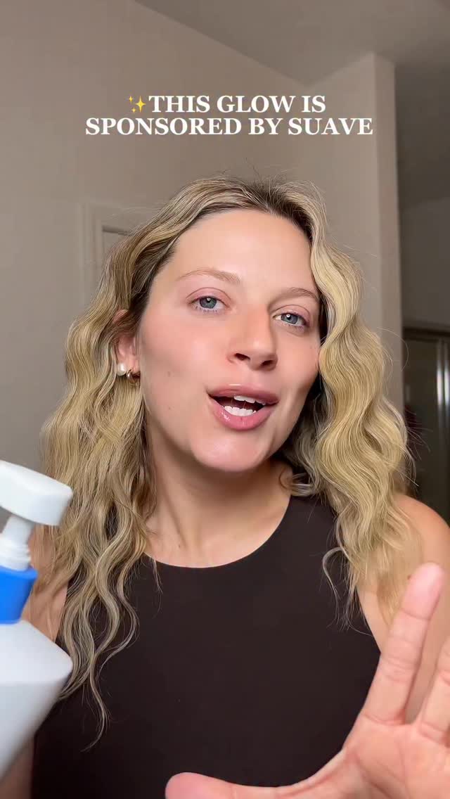 Instagram post by @skincarewithshelbs for Suave. Caption reads: Dry skin? No more! Let me introduce you to the new....