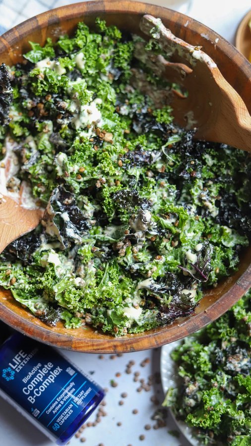 Instagram post by @betterfoodguru for Life Extension. Caption reads: B-COMPLEX!⭐️
 
Did you know that B vitamins are....