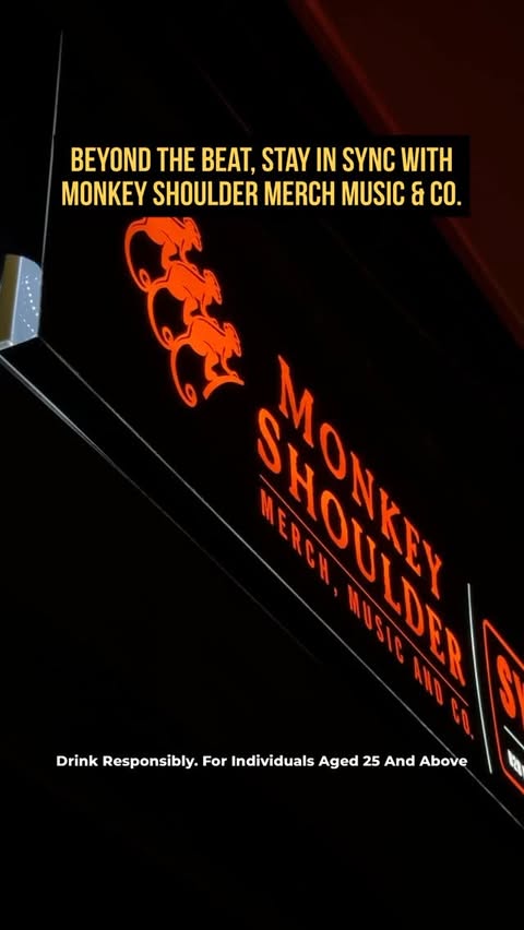Instagram post by @somumbai for Monkey Shoulder. Caption reads: [...] line up, the vibe takes over 🎧🥃....