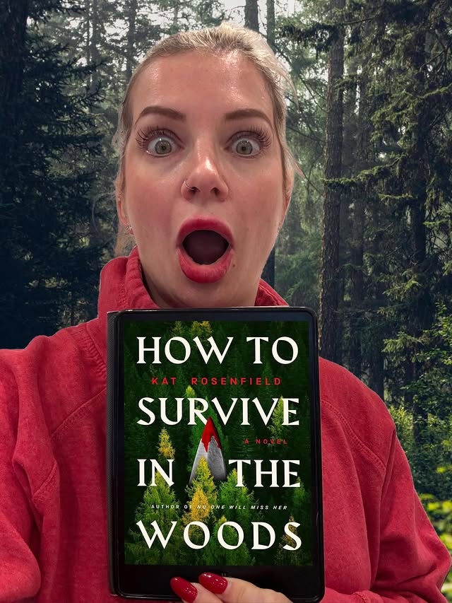 Instagram post by @stacy40pages for Harper Books. Caption reads: [...] by Kat Rosenfield. Thanks to @harperbooks....