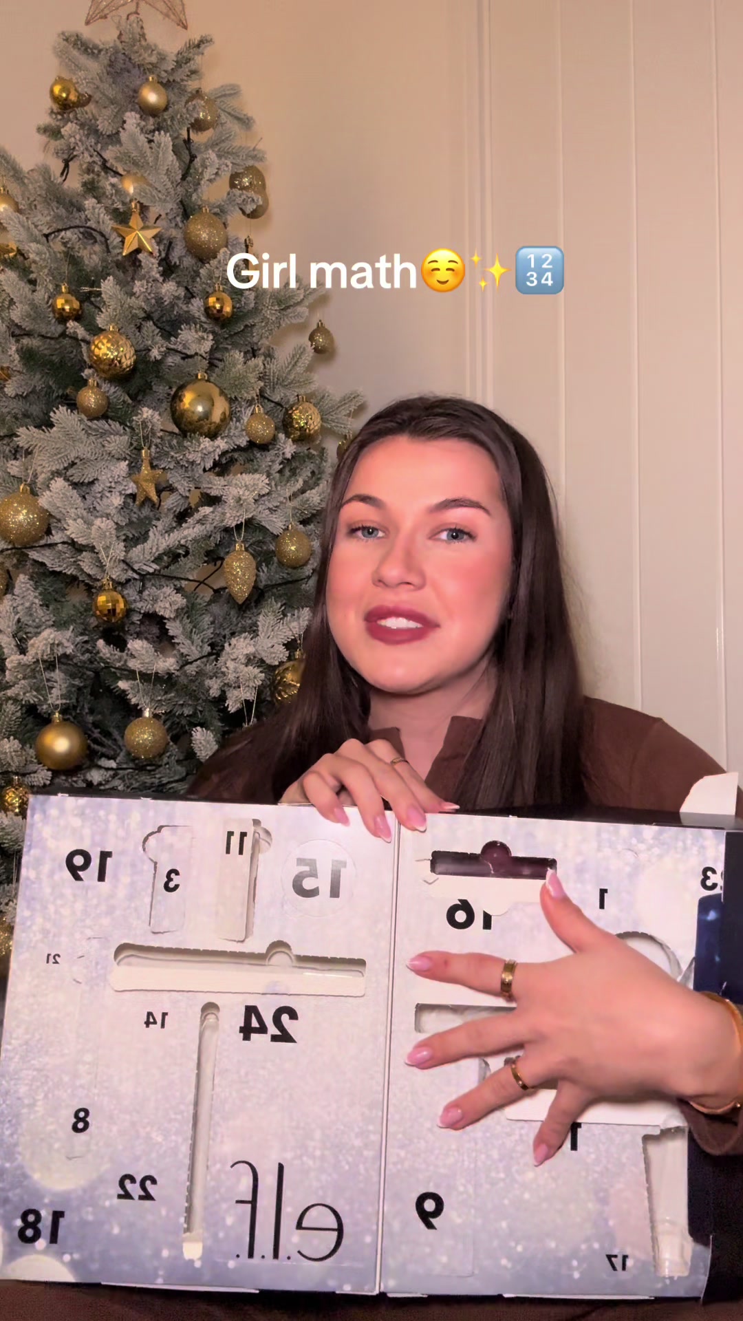 TikTok post by @jasminemayxx for e.l.f. Cosmetics. Caption reads: I’m just a girl @e.l.f. Cosmetics UK....
