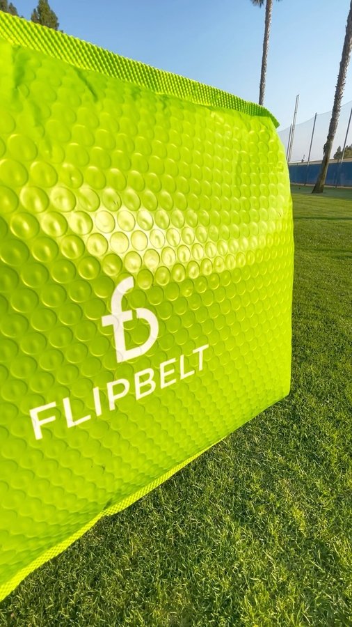 Instagram post by @j_nukes for FlipBelt. Caption reads: Excited to be working with @flipbelt this summer....