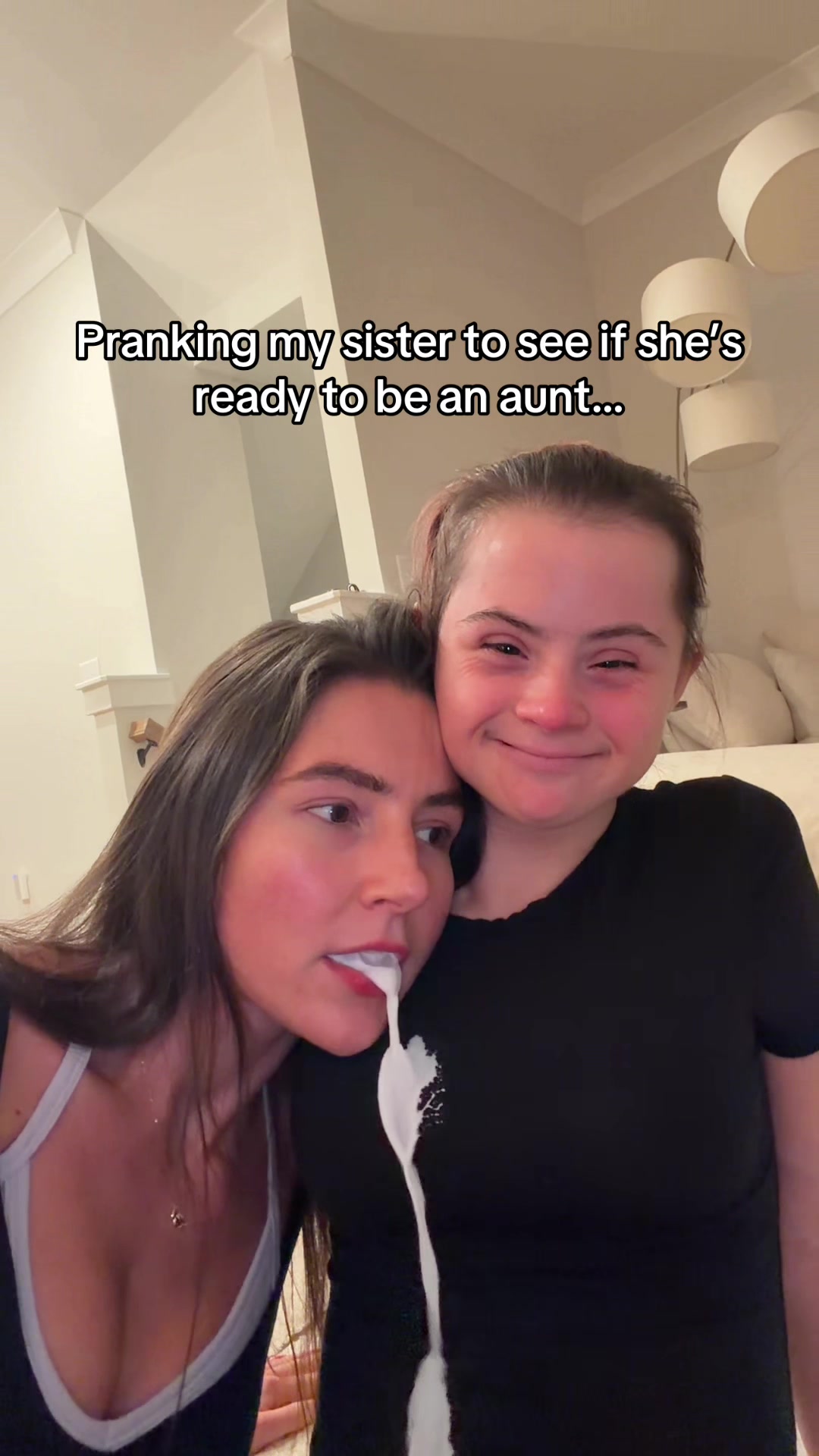 TikTok post by @vallitfit for Printful. Caption reads: Pranks don’t work on entrepreneurs → let @Printful....