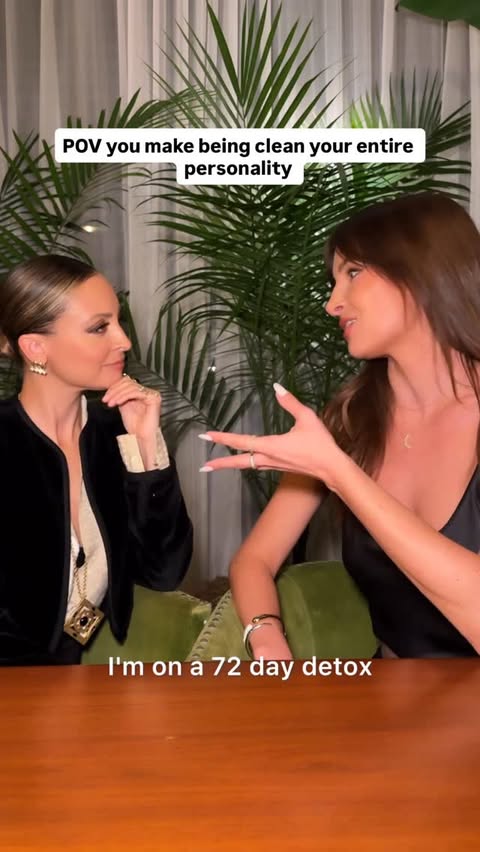 Instagram post by @amandamccants for Nude by Nature. Caption reads: @nicolerichie and I are making clean our whole....