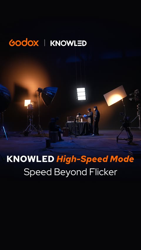 Instagram post by @knowled_global for Godox. Caption reads: [...] P1200R Hard P8, MG4KR, AB03-2, ZB03 #godox....