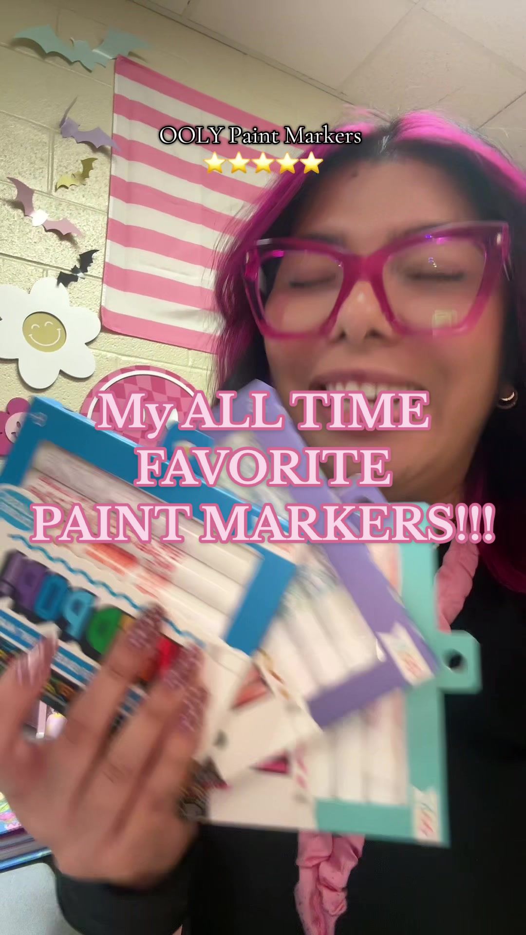 TikTok post by @teachwithmx.ram for OOLY. Caption reads: TAG me in your creations! 😍 @OOLY #christmas #diy....