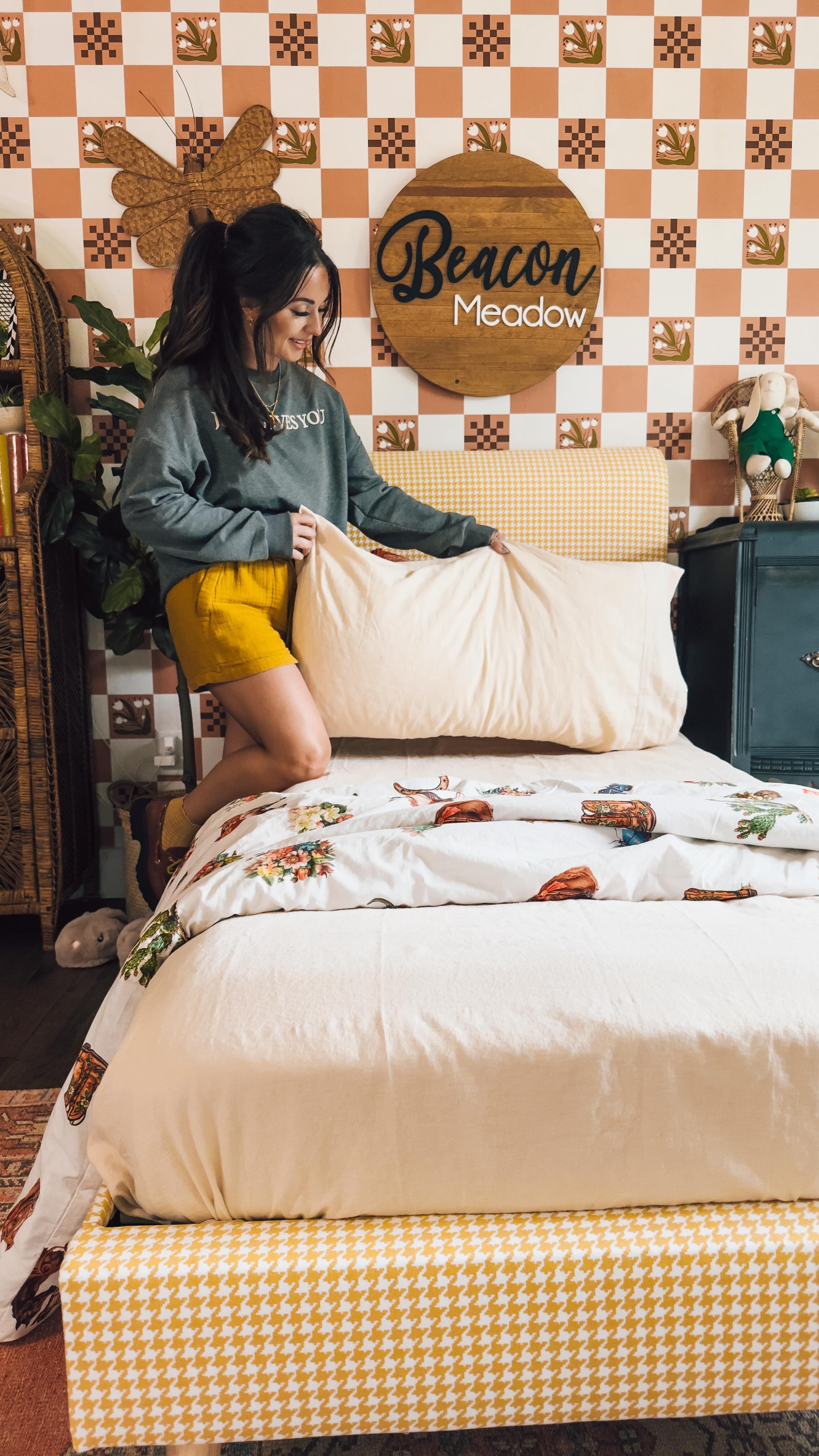 Instagram post by @willowbrookfarmlife for Coop Sleep Goods. Caption reads: Do you need a better night’s rest? Comment SLEEP &....