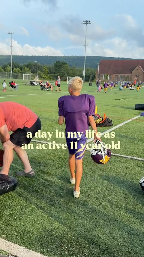 Instagram post by @cam01_lax for Frida Baby. Caption reads: A little lacrosse, a little football and....