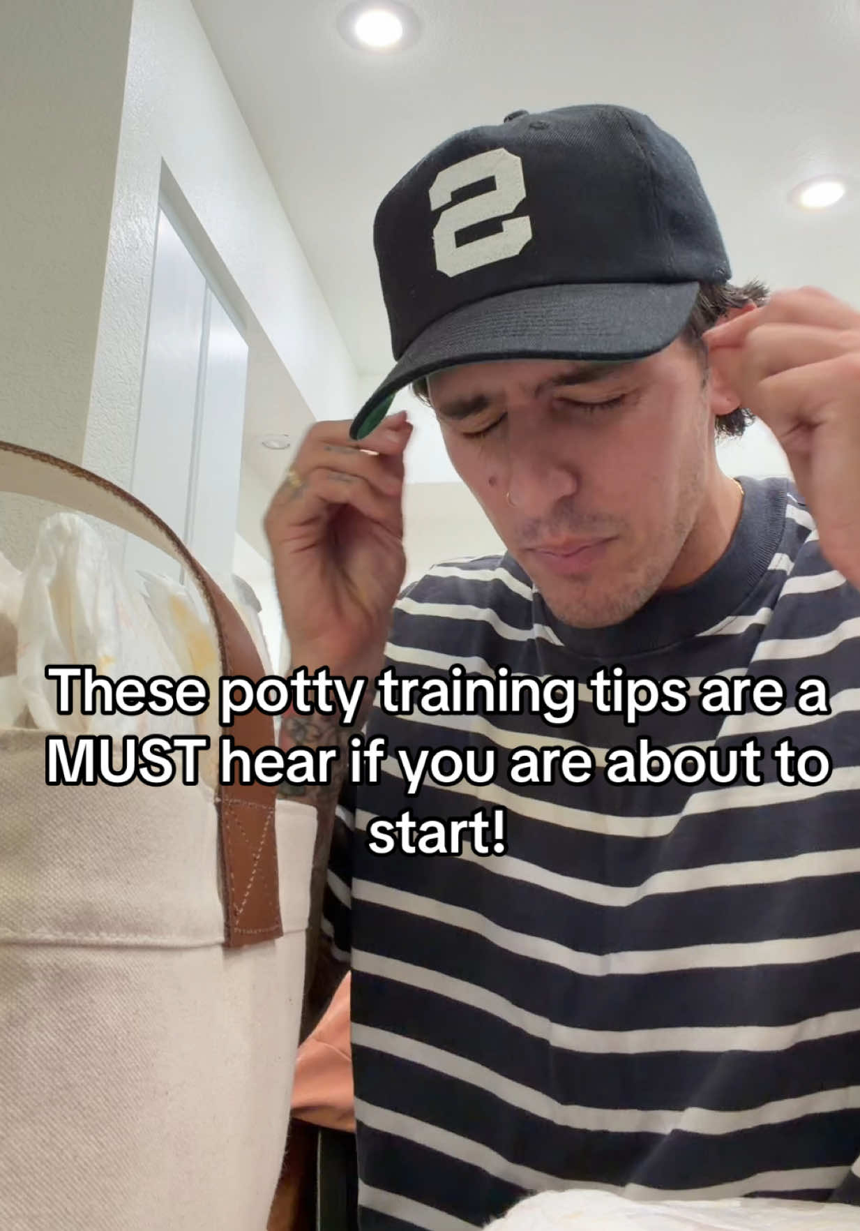 TikTok post by @dad.findz for Jool Baby. Caption reads: [...] train your toddler #pottytraining #joolbaby....