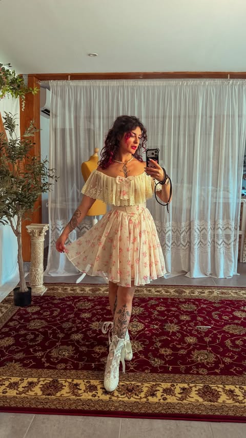 Instagram post by @euriellvairecreations for LaceMade. Caption reads: [...] a girly picnic Dresses are @lacemadeofficial....