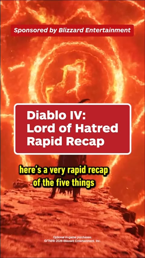 Instagram post by @ign_au for Blizzard Entertainment. Caption reads: Get ready for Diablo IV’s new expansion, Lord of....