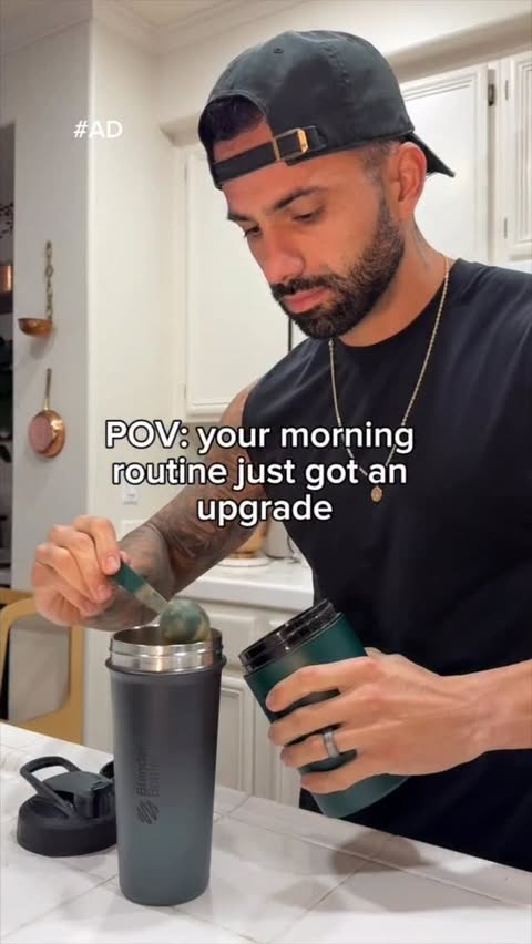 Instagram post by @joebronston for BlenderBottle. Caption reads: [...] Target. Cold sips all morning....