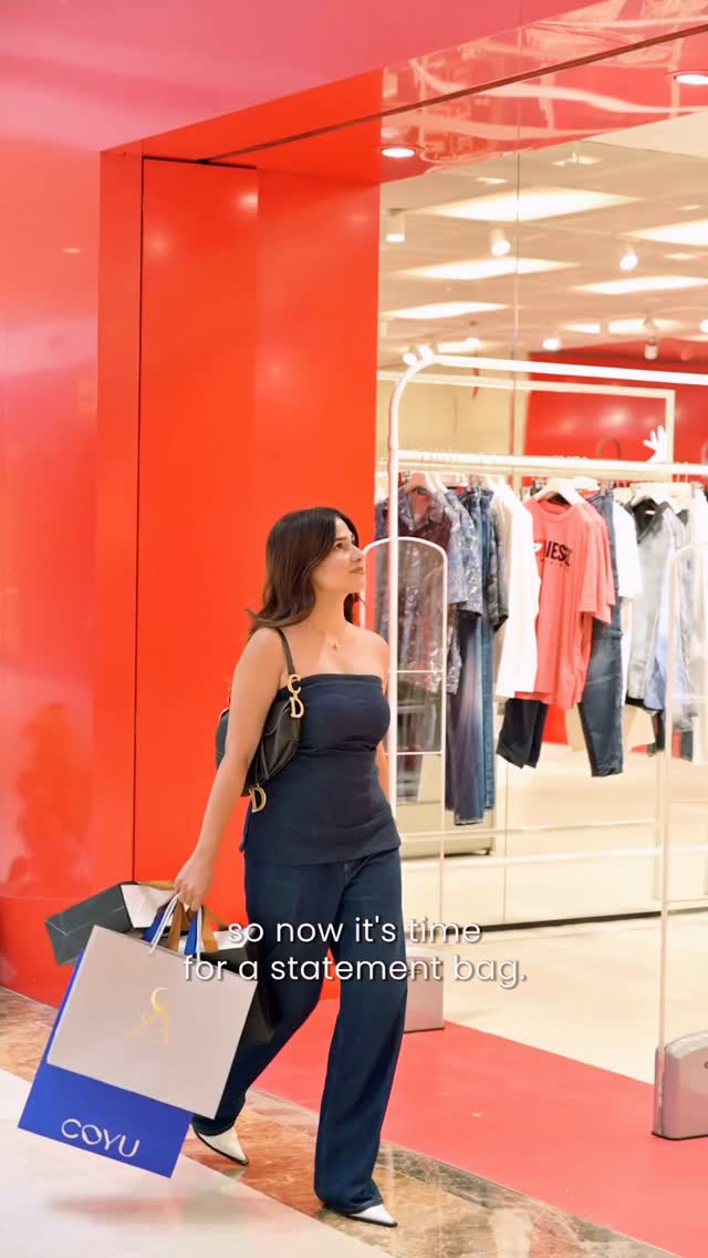 Instagram post by @ambiencemallvasantkunj for Victoria's Secret. Caption reads: Drama, deals, and main-character vibes ✨....
