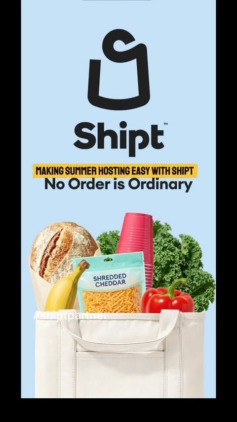 Instagram post by @world_of_erish for Shipt. Caption reads: [...] comes to an end ☀️🥹 And thanks to Shipt,....