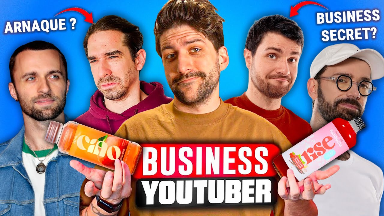 YouTube post by @SirGibsy for Displate. Caption reads: La Réalité Derrière Les Business (Cachés?) Des....