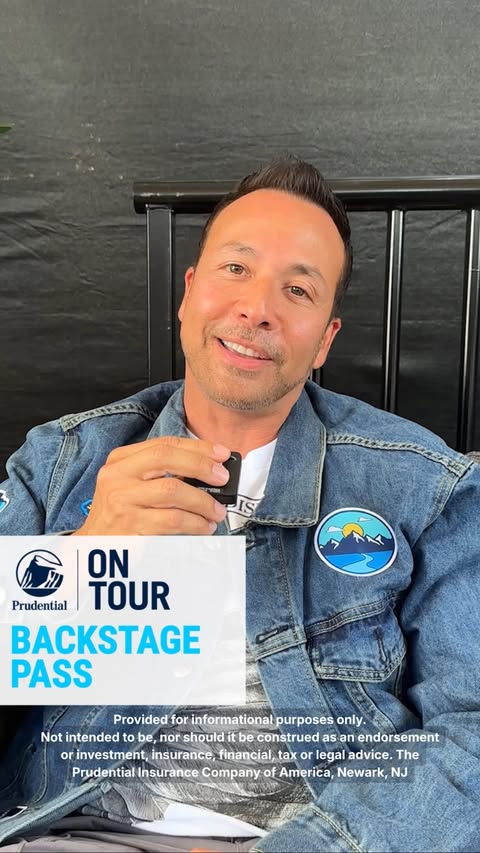 Instagram post by @howie_dorough for Prudential. Caption reads: [...] the best tour stops have yet to come.....