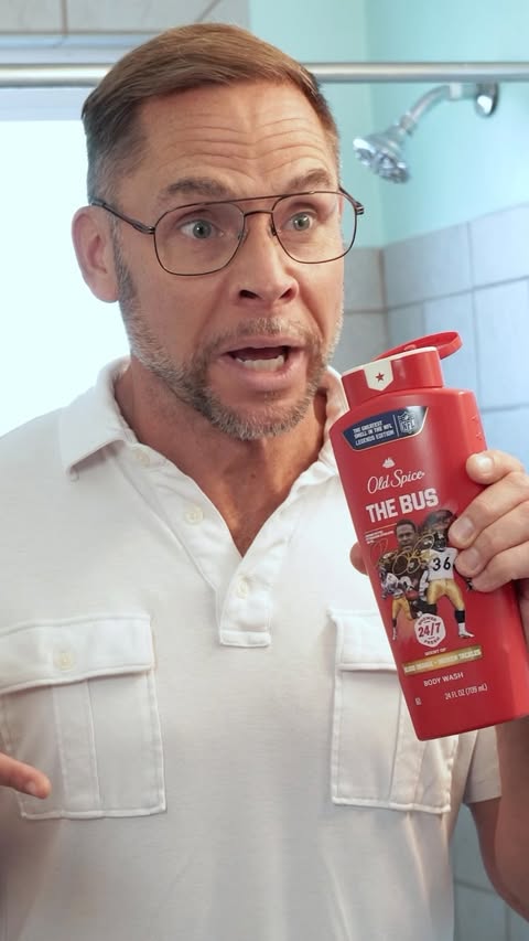 Instagram post by @pittsburghdad for Old Spice. Caption reads: When you want a hall of fame smell. #ad @oldspice....