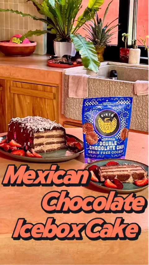Instagram post by @chefrickmartinez for Siete Foods. Caption reads: [...] #nobakedessert #sietefoods....