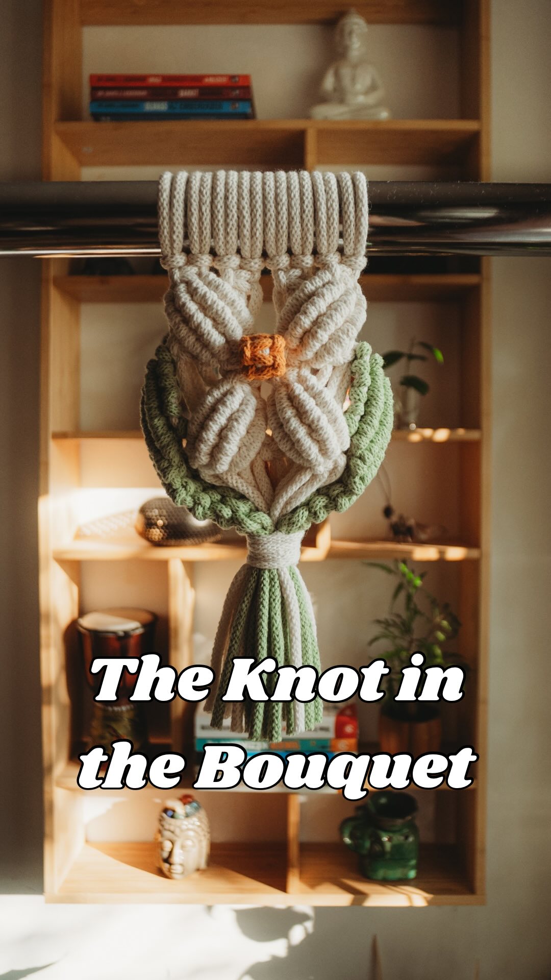 Instagram post by @hanga.macrame for Bobbiny. Caption reads: For this project, I used tubular cords with a....