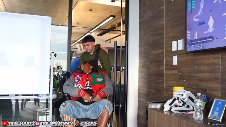 Instagram post by @trillmartytv for Zig-Zag. Caption reads: [...] full video link in bio 
Sponsored by:....