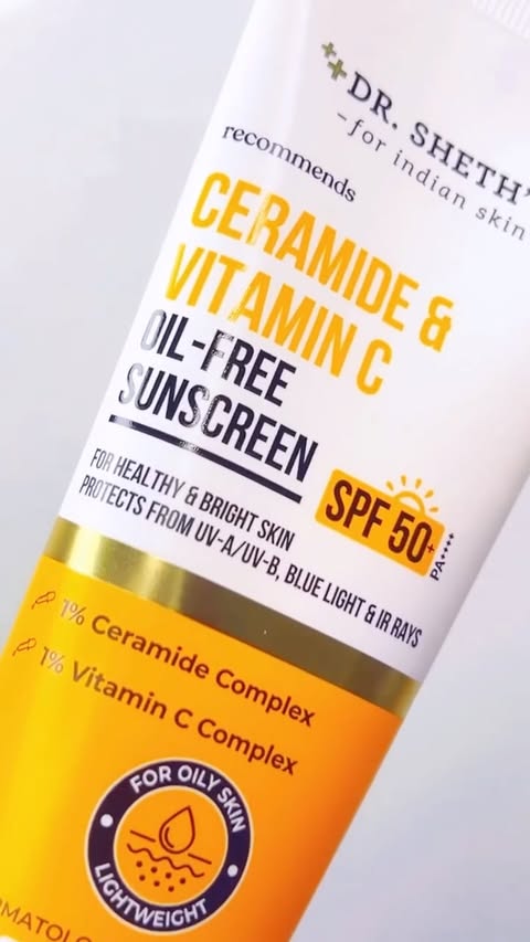 Instagram post by @doll__khan786 for Dr Sheths. Caption reads: SUMMER PROTECTION @drsheths sunscreen review....
