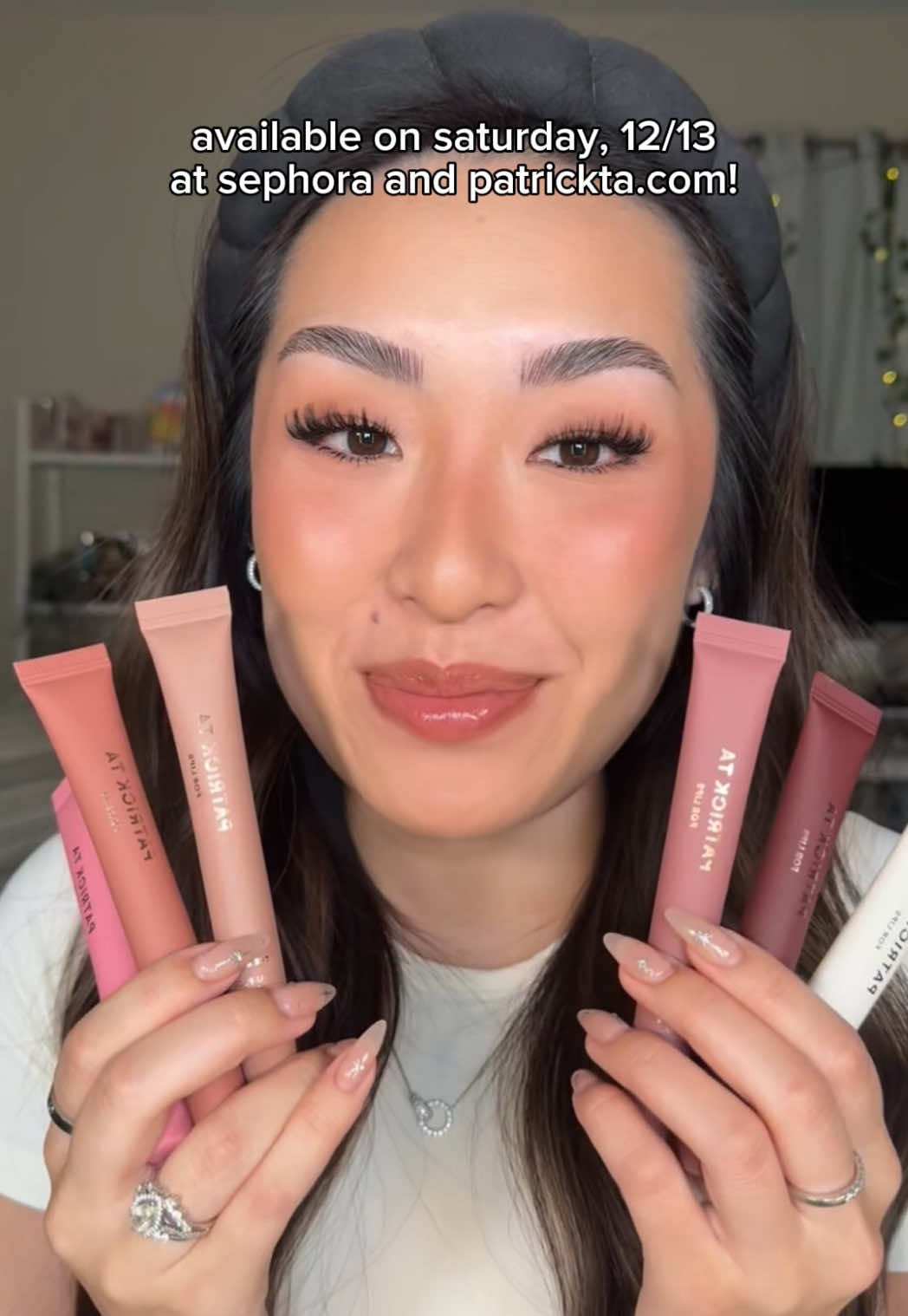 TikTok post by @greeneggsandglam for Patrick Ta. Caption reads: i fear @Patrick Ta Beauty really popped off and....