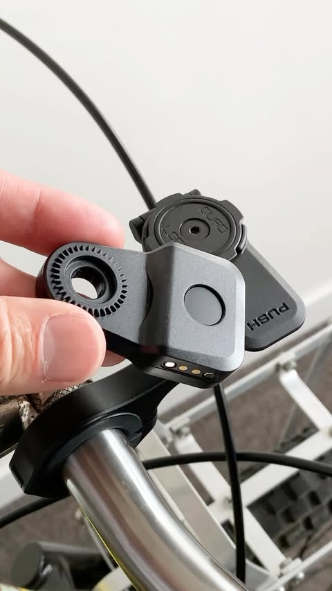 Instagram post by @garys.projects for QUAD LOCK. Caption reads: Bike thieves are going to hate the new @quadlock....