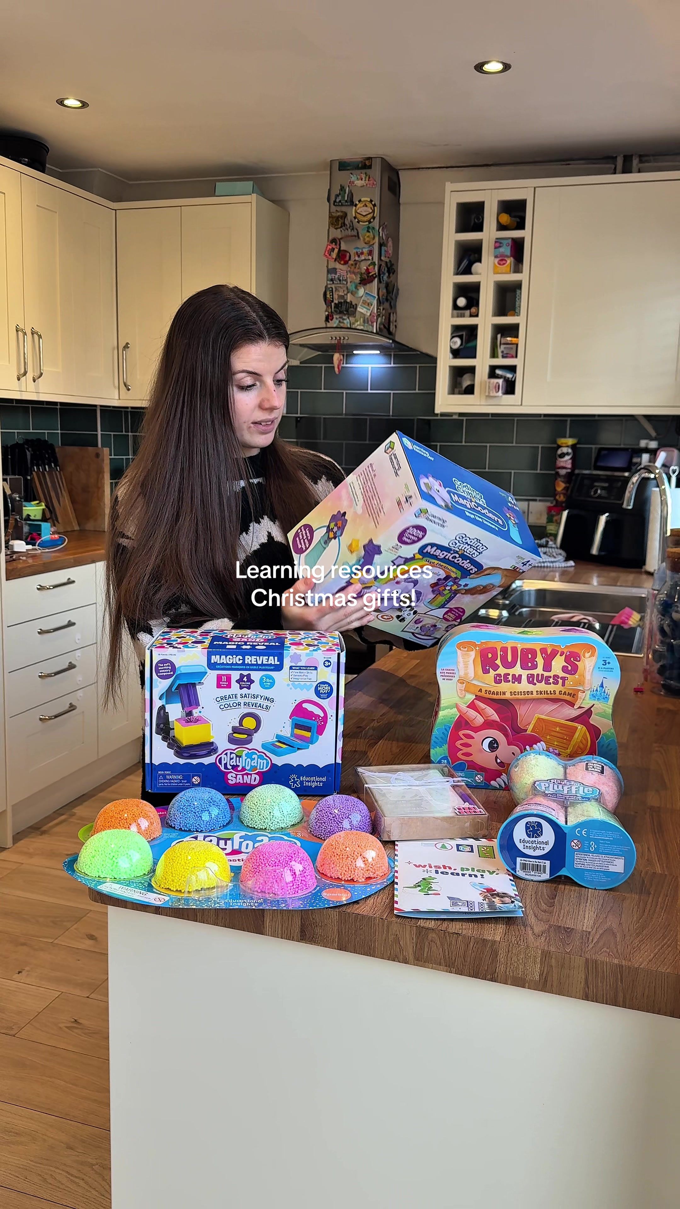 TikTok post by @_chloegeorgina_ for Learning Resources. Caption reads: [...] make-believe things 🎨🧚 These @Learning....