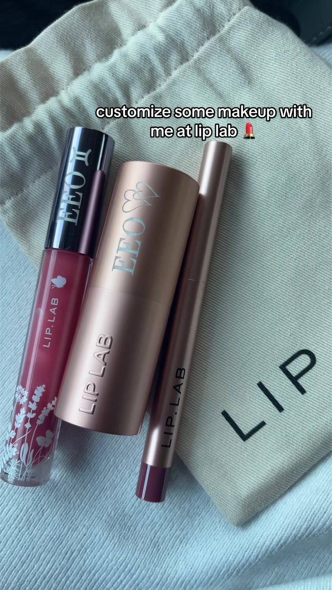 TikTok post by @elysia.eo for Lip Lab. Caption reads: gifted by lip lab // soso much fun!! @Lip Lab....