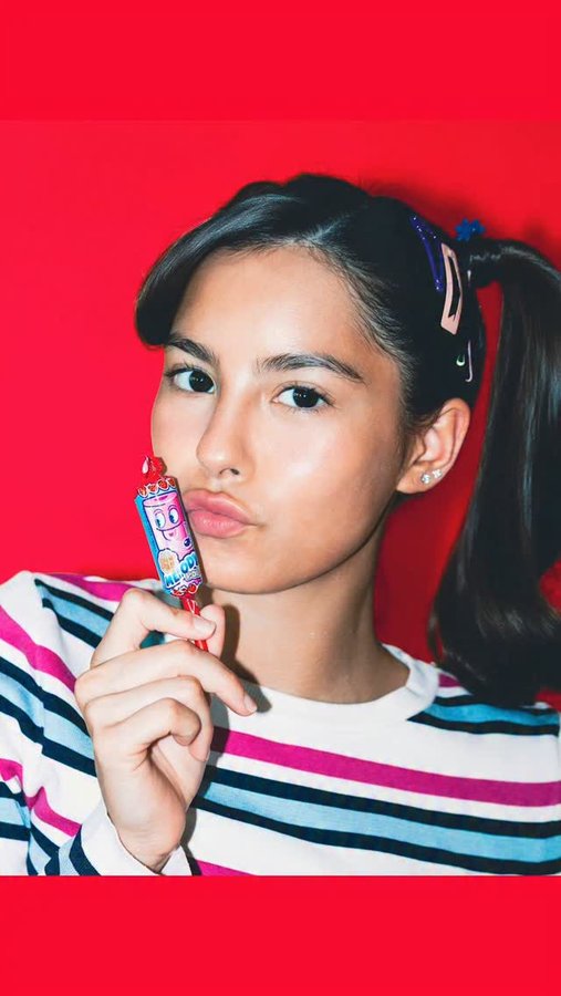 Instagram post by @kramer.kendra for Chupa Chups. Caption reads: In my pop star era with @ChupaChupsPH Melody Pops....