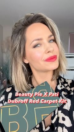 Instagram post by @hannahmartinmakeup for BEAUTY PIE. Caption reads: AD The Red Carpet Kit from @beautypie X....