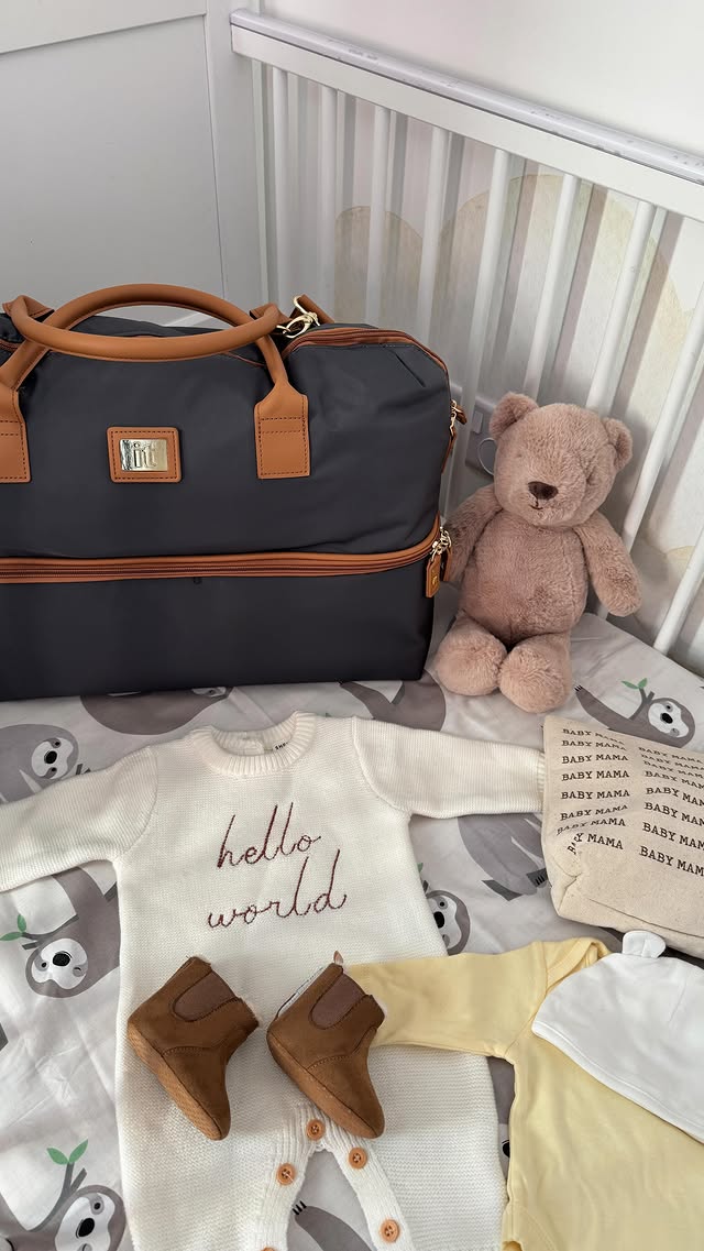 Instagram post by @adenikeo_ for it Luggage. Caption reads: [...] taking risks 😂😂😂 Hospital Bag :....