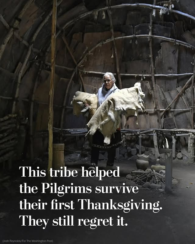 Instagram post by @brownissues for Washington Post. Caption reads: The actual history of what happened in 1621 bears....