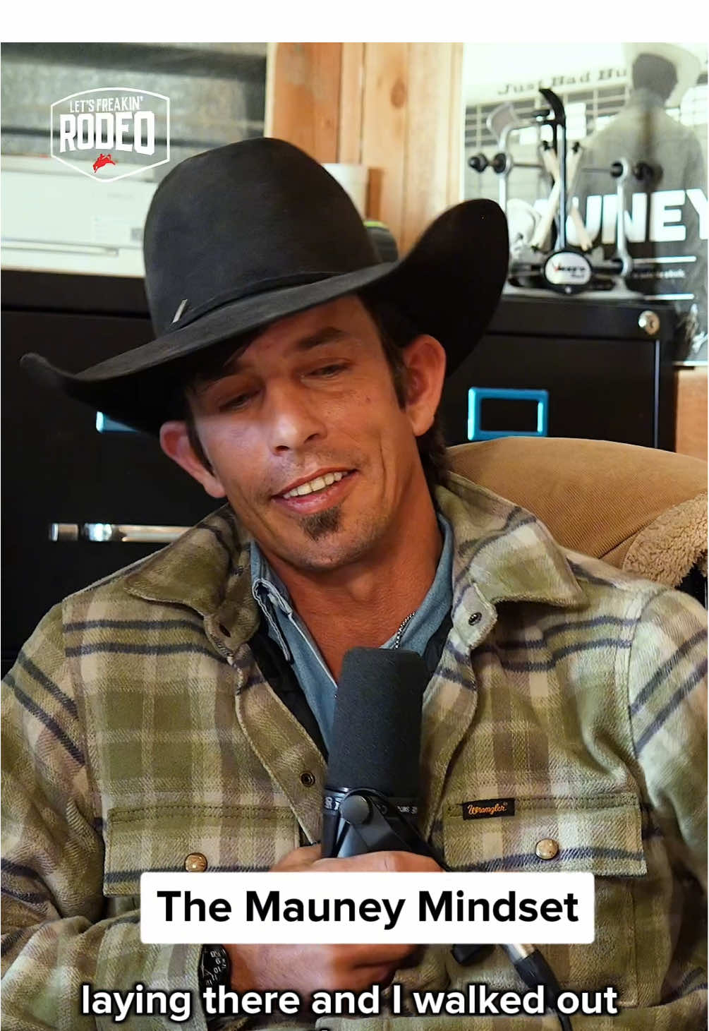 TikTok post by @letsfreakinrodeo for Boot Barn. Caption reads: The mindset of a champion! #LETSFREAKINRODEO....