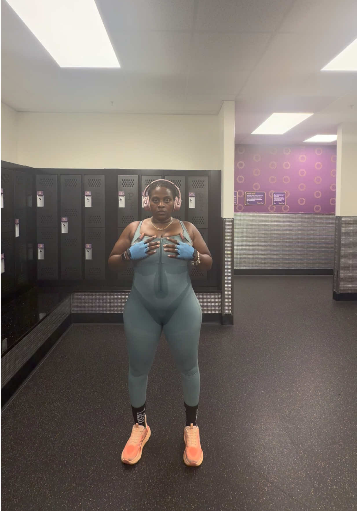TikTok post by @therealmrs_jjackson5 for She’s Waisted. Caption reads: This sauna suit from @She’s Waisted is a must have.