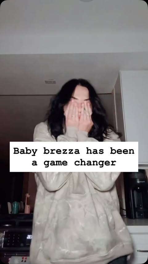 Instagram post by @xomaddzz for Baby Brezza. Caption reads: [...] to make 2 bottles at a time now 😅....