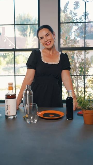 Instagram post by @shayescott for Ritual Zero Proof. Caption reads: Blackberry Raven Mocktail Recipe 💀

Ingredients
2....