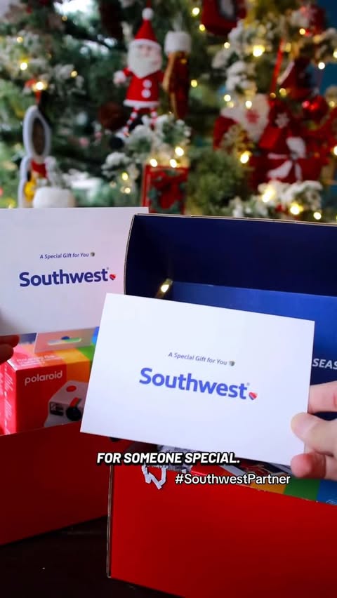 Instagram post by @zizotravel for Southwest Airlines. Caption reads: #ad thank you for this gift, Southwest Airlines®....